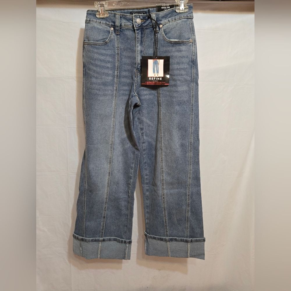 NWT - Refine Los Angeles Cuffed Wide Leg Jeans
